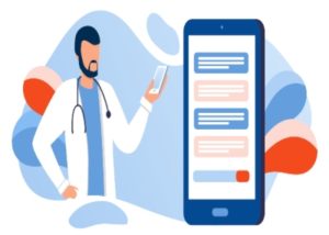 Patient consultation to the medical professional via smartphone
